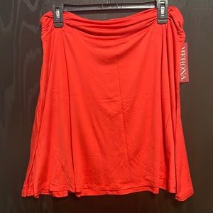 NWT Merona Orange Knit Skirt Size XL